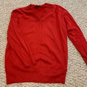 Gap red vneck sweater